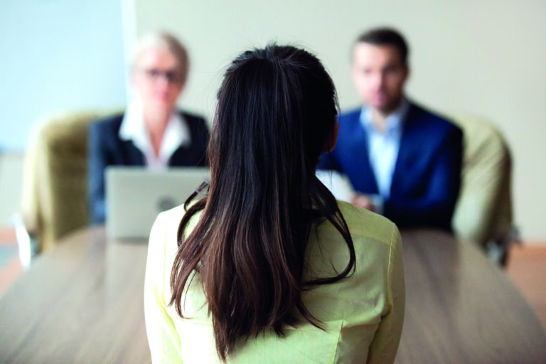 Businesswoman,And,Businessman,Hr,Manager,Interviewing,Woman