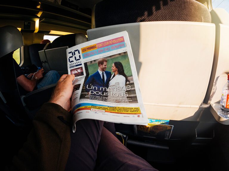 France,-,May,20,,2018:,Man,Reading,In,First,Class