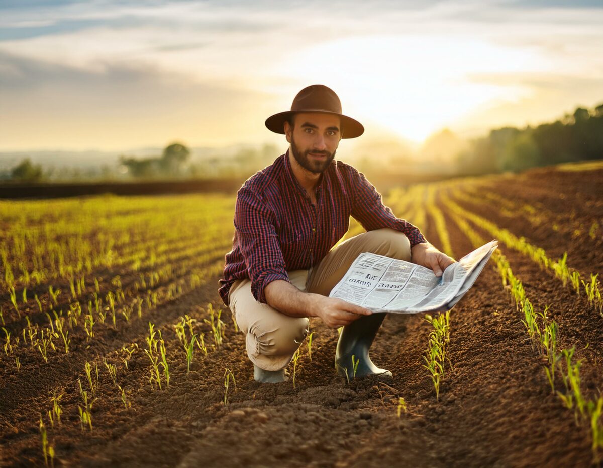 Firefly un semeur dans un champ qui plante des journaux au lieu des graines 81751